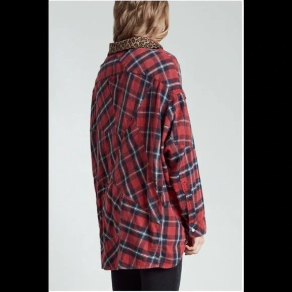 R13 Red Plaid Button Down Shirt - Picture 5 of 15